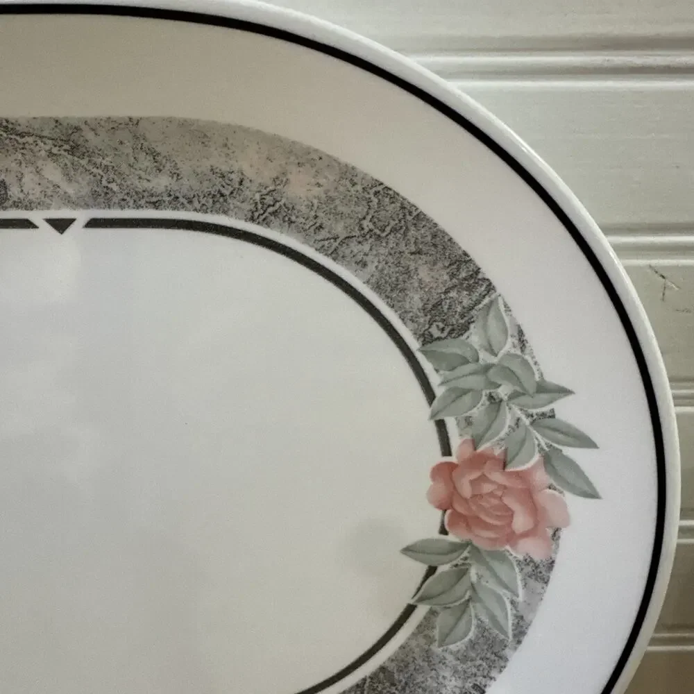 Vtg Corelle Silk & Roses 12 1/4
